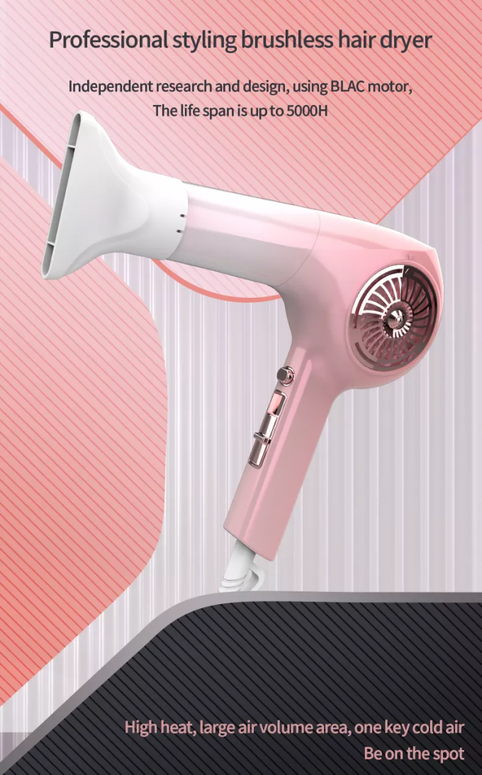 Custom Brushless Ionic Blow Dryer 2000w BLDC Hair Dryer Professional