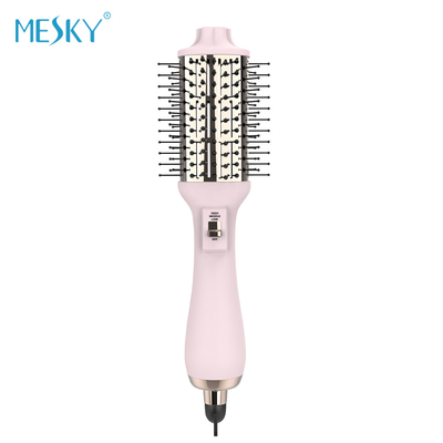MESKY One Step Oval Mini Handle Rotating Hair Brush Dryer For Short Hair