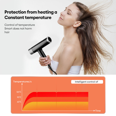 APP Controlled Brushless Hair Dryer Lightweight High Speed Hair Dryer Low Noise