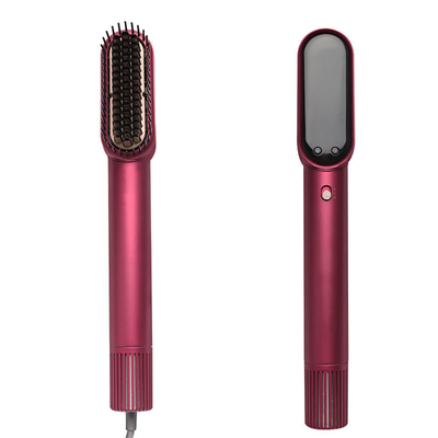 Professional Hot Air Straightener Hair Straightening Volume Blow Dry Comb Brush