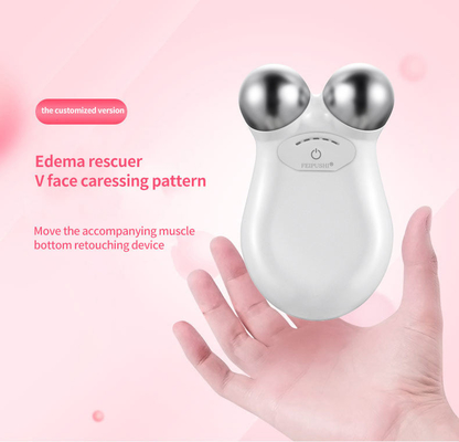 Face Roller Massage V Shape TightenTtrinit Machine Ems Microcurrent Mini Lifting Electric Facial Massager