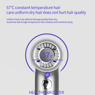 220V Negative Ion Blow Dryer Super Speed Silent Smart Electric Portable Hair Dryer