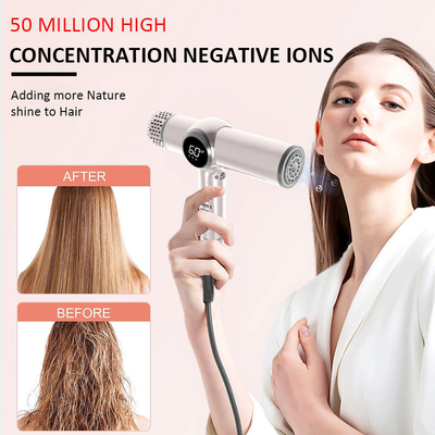 60Hz BLDC Hair Air Blow Dryer Lightweight Salon High Speed Leafless Ionic