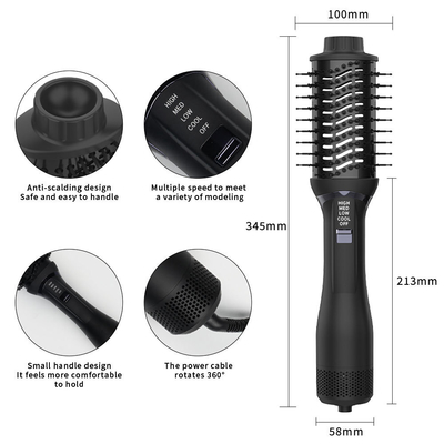 3 Speed Hot Air Styling Brush Electric 3 In 1 Dryer Brush 1000W