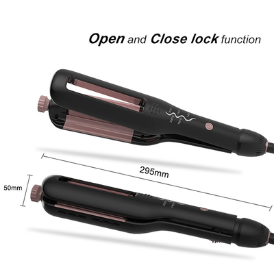 Wand Tong Crimper Tools Hair Curler Adjustable Wave Height Hot Waver Curling Iron Ceramic