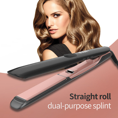 Touch Screen Digital Titanium Plate Hair Straightener With Cord / Custom Logo