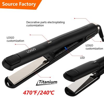 Titanium Hair Straightener Iron 470 Degree MCH High Temperature