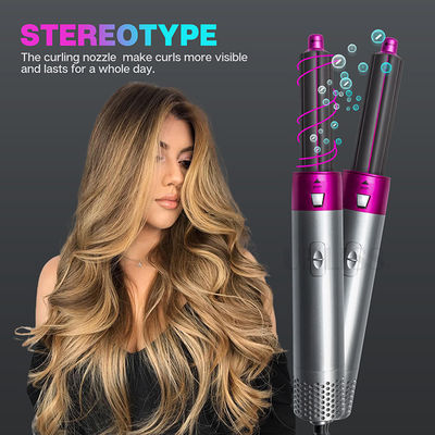 1000W 5 In 1 Multifunctional Interchangeable Hot Air Brush / Heated Blow Dry Brush