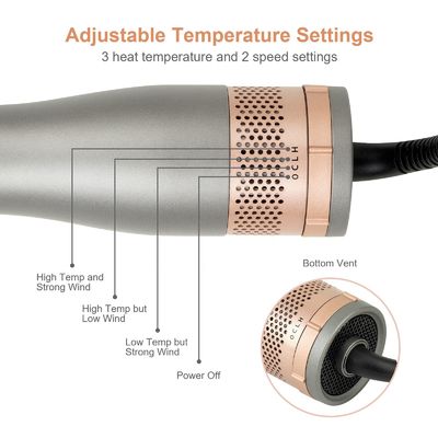 1000Watt Hot Air Styling Brush 4 In One Styling Tools