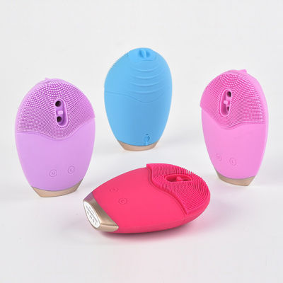 IPX6 500mAh Silicone Vibrating Face Cleanser / Automatic Face Wash Brush