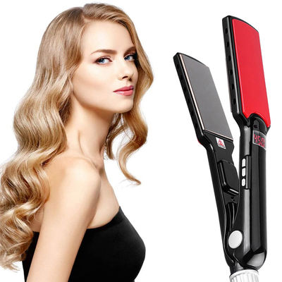 1.25inch Bedazzled Flat Iron Steampod Hair Straightener With Led Display