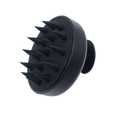 6.5*8cm Black Head Silicone Shampoo Hair Brush Hair Massage Brush Scalp