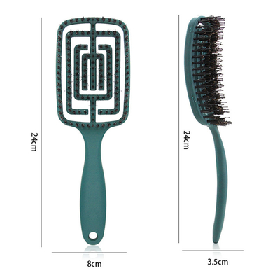 Ergonomic Handle Hair Massage Brush Comb Bristle Nylon ETL