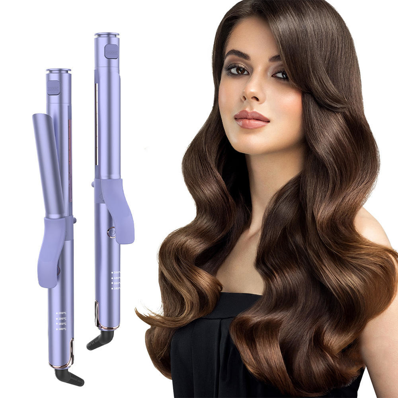 PTC Fast Heat Up LED Hair Curler Titanium Iron Tong 32mm With Clip