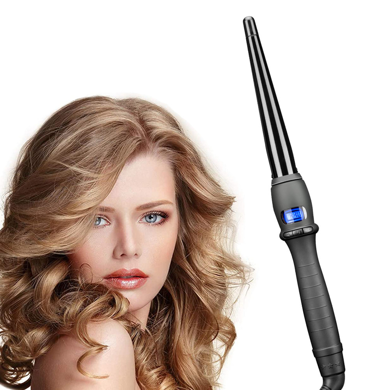19mm 25mm 32mm Ceramic Hair Curling Wand Electric Hair Curler With LCD Display